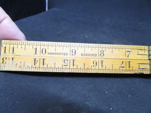 Antique stanley wood rule - antique,